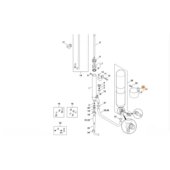 STIHL  Klamra 4247 792 1601
